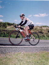 Seifert bikes the New Zealand Irondistance Triathlon with energy to spare. 