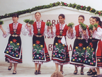 Bulgarian girls celebrate St. Cyril Day. 