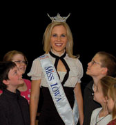 Myers hopes to make a difference in this world through her strength of character and as Miss Iowa.