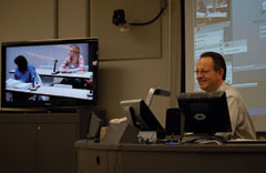 Marcus Haack in his online classroom